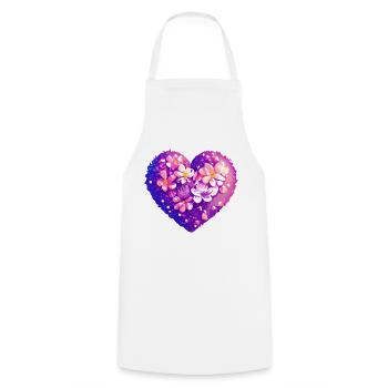 Engagement Valentine's Day Wedding Love Mother's Day - Cooking Apron - white - Front - AI Model Male 185 dark (185cm)