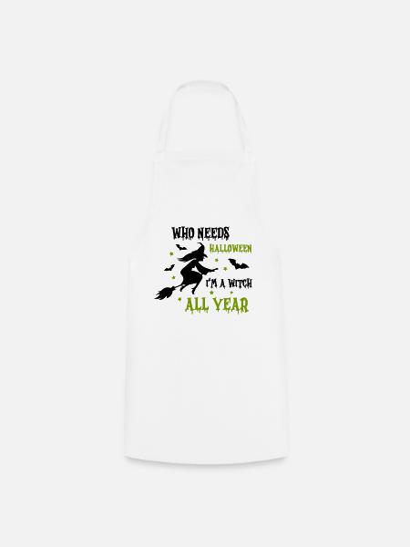 witch all year - Kochschürze - Weiß
