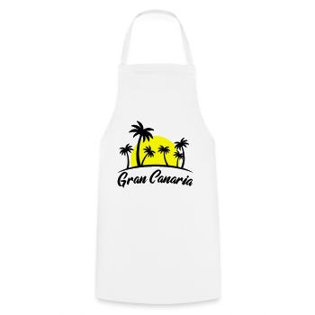 Gran Canaria - Cooking Apron - white - Front - AI Model Male 185 dark (185cm)