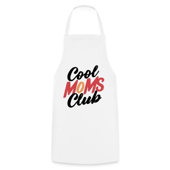 club de mamans cool - Tablier de cuisine - blanc - Devant - AI Model Male 185 dark (185cm)