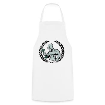 Carrossier Jaguar - Tablier de cuisine - blanc - Devant - AI Model Male 185 dark (185cm)