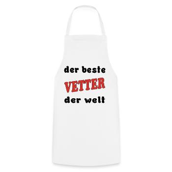 Der beste VETTER COUSIN der welt - Tablier de cuisine - blanc - Devant - AI Model Male 185 dark (185cm)
