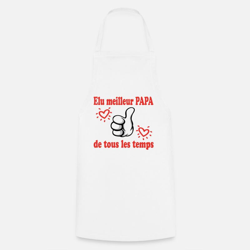 VOTED BEST DAD EVER - Cooking Apron - white
