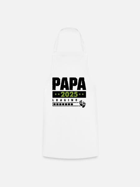 papa 2025 loading - Kochschürze - Weiß