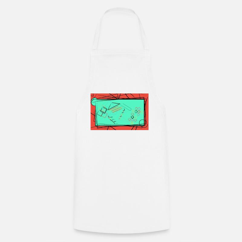 Formes Colorées - Tablier de cuisine - blanc