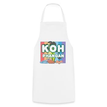 Arc-en-ciel K8h Phangan - Tablier de cuisine - blanc - Devant - AI Model Male 185 dark (185cm)