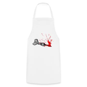 Dart Shot - Cooking Apron - white - Front - AI Model Male 185 dark (185cm)