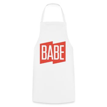 BABE - Tablier de cuisine - blanc - Devant - AI Model Male 185 dark (185cm)