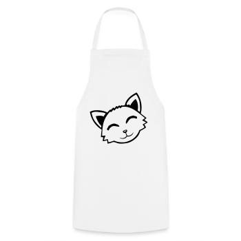 Cat Pet Animal Cute Little Kitten Friendly - Cooking Apron - white - Front - AI Model Male 185 dark (185cm)