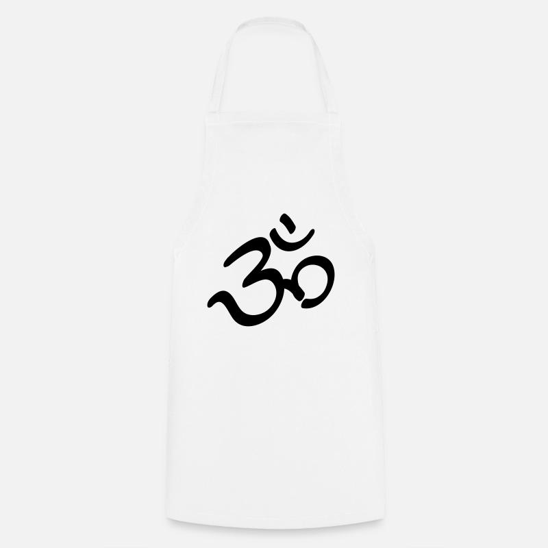 Om Symbol - Cooking Apron - white