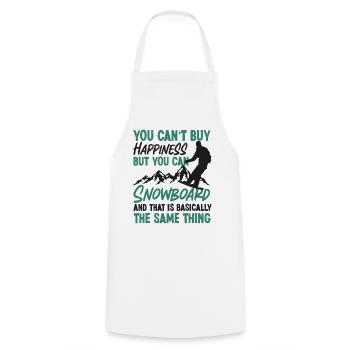 Snowboarding Snowboard You Can'T - Cooking Apron - white - Front - AI Model Male 185 dark (185cm)