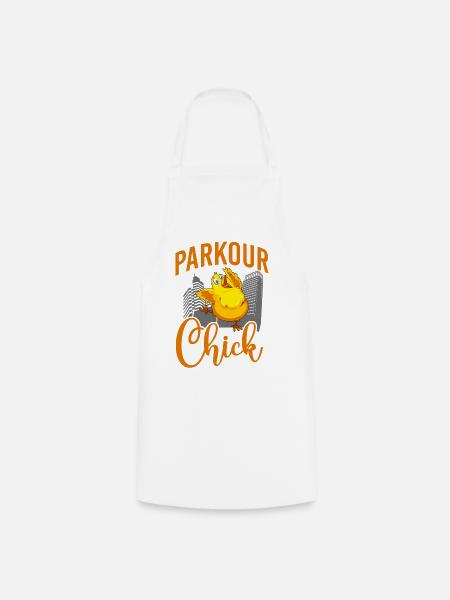 Parkour Free Running Traceur - Kochschürze - Weiß