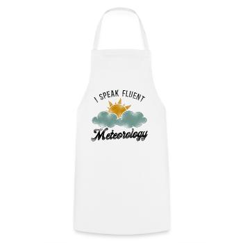 Meteorologist Weather Forecast - Cooking Apron - white - Front - AI Model Male 185 dark (185cm)