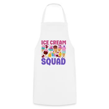 Ice Cream Team Cone Popsicle Ice - Kochschürze - Weiß - Vorne - AI Model Male 185 dark (185cm)