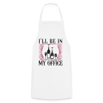 Dégustation de vin de sommelier - Tablier de cuisine - blanc - Devant - AI Model Male 185 dark (185cm)