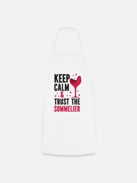 Sommelier Wine Drinking Tasting - Kochschürze - Weiß