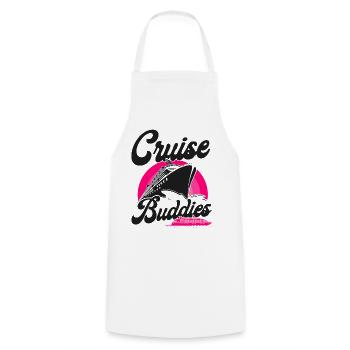 Cruise Ship Vacation Friends Girl - Cooking Apron - white - Front - AI Model Male 185 dark (185cm)