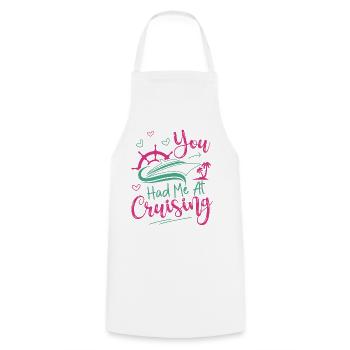 Croisière Vacances Fille que Vous aviez - Tablier de cuisine - blanc - Devant - AI Model Male 185 dark (185cm)