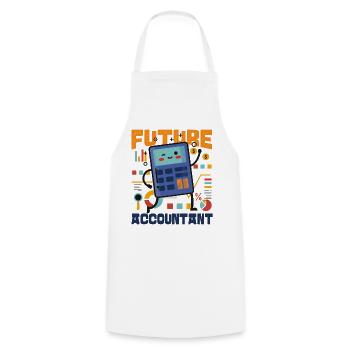 Comptable Comptable Comptable - Tablier de cuisine - blanc - Devant - AI Model Male 185 dark (185cm)