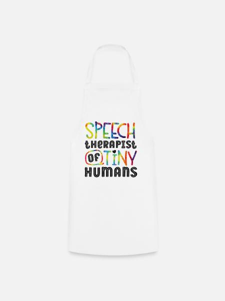 Speech Therapist Therapy Assistant - Kochschürze - Weiß