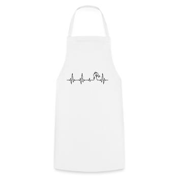 Ingénieur en robotique robotique Heartbeat - Tablier de cuisine - blanc - Devant - AI Model Male 185 dark (185cm)