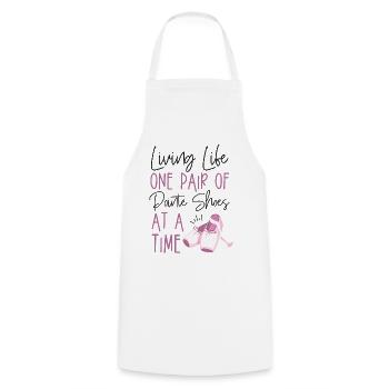 Ballet Danseuse Danse Ballerine - Tablier de cuisine - blanc - Devant - AI Model Male 185 dark (185cm)