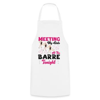 Ballet Danseuse Danse Ballerine - Tablier de cuisine - blanc - Devant - AI Model Male 185 dark (185cm)