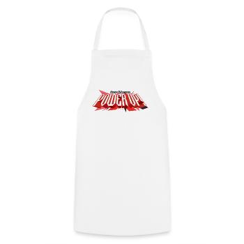 Power Rangers Power Up! Rouge Logo - Tablier de cuisine - blanc - Devant - AI Model Male 185 dark (185cm)