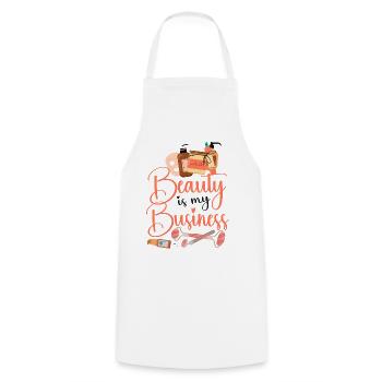 Soins de la peau d’esthéticienne agréée mignonne - Tablier de cuisine - blanc - Devant - AI Model Male 185 dark (185cm)