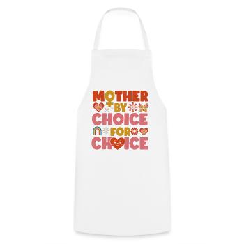 Feminist Mother By Choice For - Kochschürze - Weiß - Vorne - AI Model Male 185 dark (185cm)