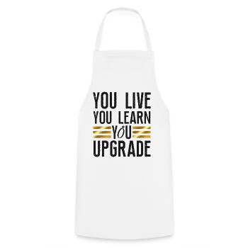 Happy Divorce Party You Live You - Cooking Apron - white - Front - AI Model Male 185 dark (185cm)