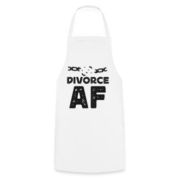 Happy Divorce Party Divorce Af - Kochschürze - Weiß - Vorne - AI Model Male 185 dark (185cm)