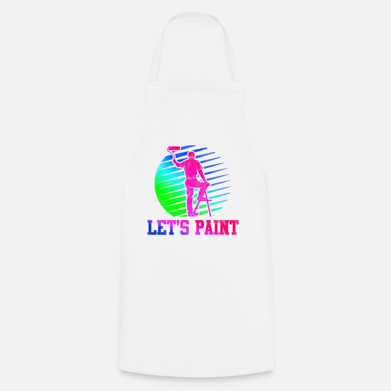 House Painter Decorator Retro 80s - Cooking Apron - white