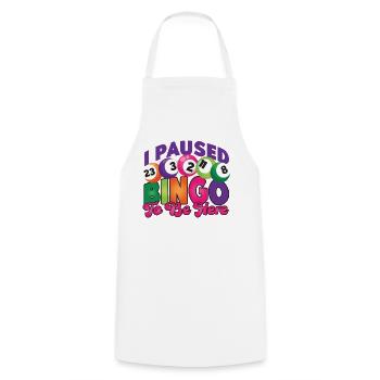 Bingo Player I Paused Bingo To Be - Cooking Apron - white - Front - AI Model Male 185 dark (185cm)