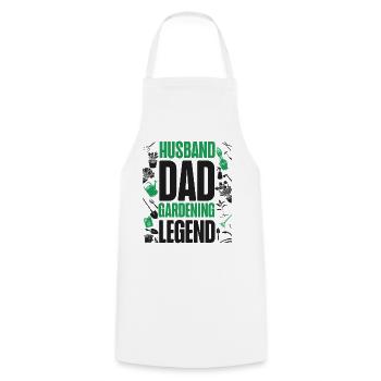 Plant Lover Gardening Dad Husband - Kochschürze - Weiß - Vorne - AI Model Male 185 dark (185cm)