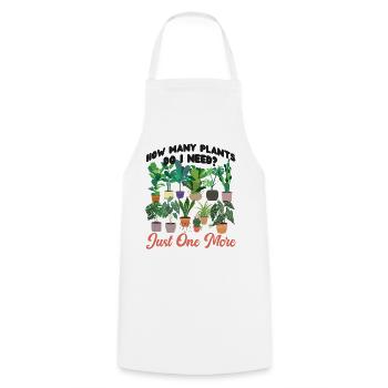 Plant Lover Gardening How Many - Cooking Apron - white - Front - AI Model Male 185 dark (185cm)