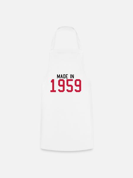 1959 - Tablier de cuisine - blanc