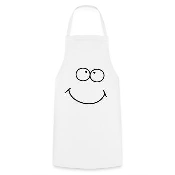 up look - Cooking Apron - white - Front - AI Model Male 185 dark (185cm)