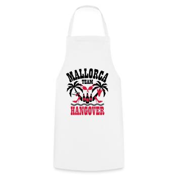 12 Mallorca Team Hangover Palmen Beer Sex Party - Kochschürze - Weiß - Vorne - AI Model Male 185 dark (185cm)
