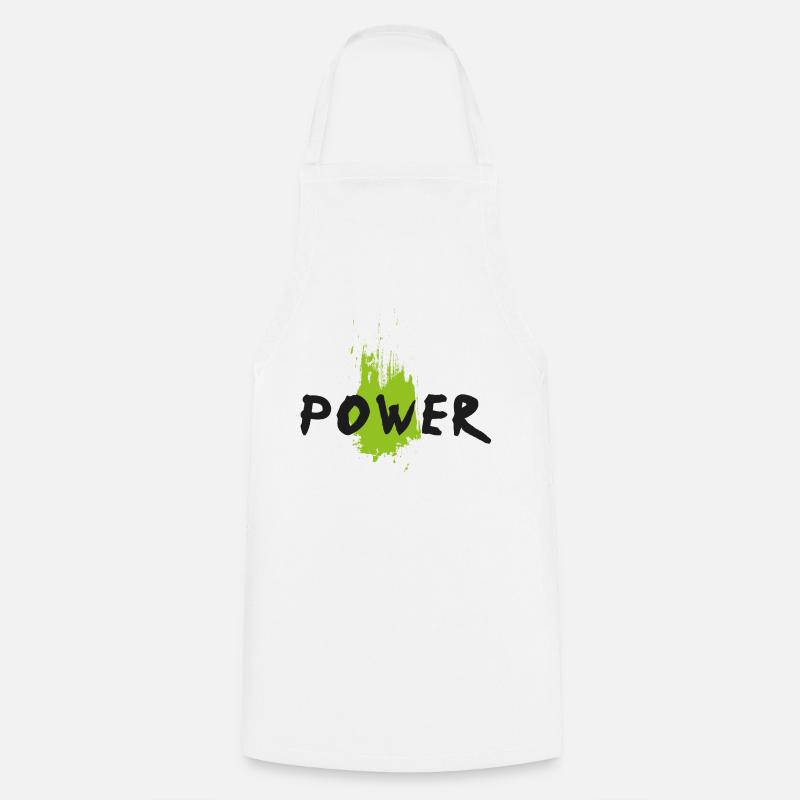 POWER-GREEN - Tablier de cuisine - blanc