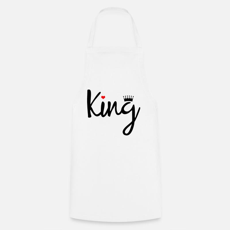König. Geschenkidee. - Kochschürze - Weiß