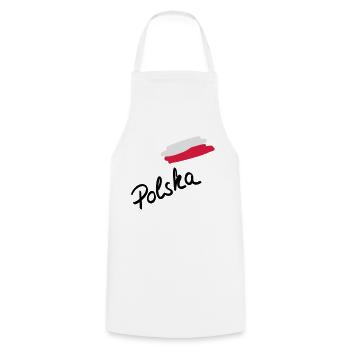 polska__f3 - Tablier de cuisine - blanc - Devant - AI Model Male 185 dark (185cm)