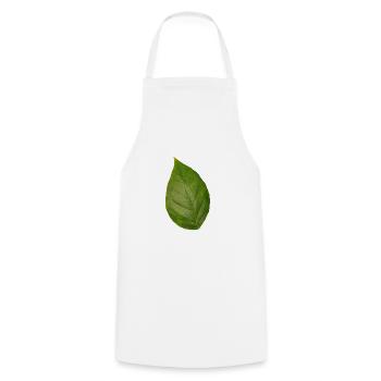 Leaf tree plant spring summer autumn green - Cooking Apron - white - Front - AI Model Male 185 dark (185cm)