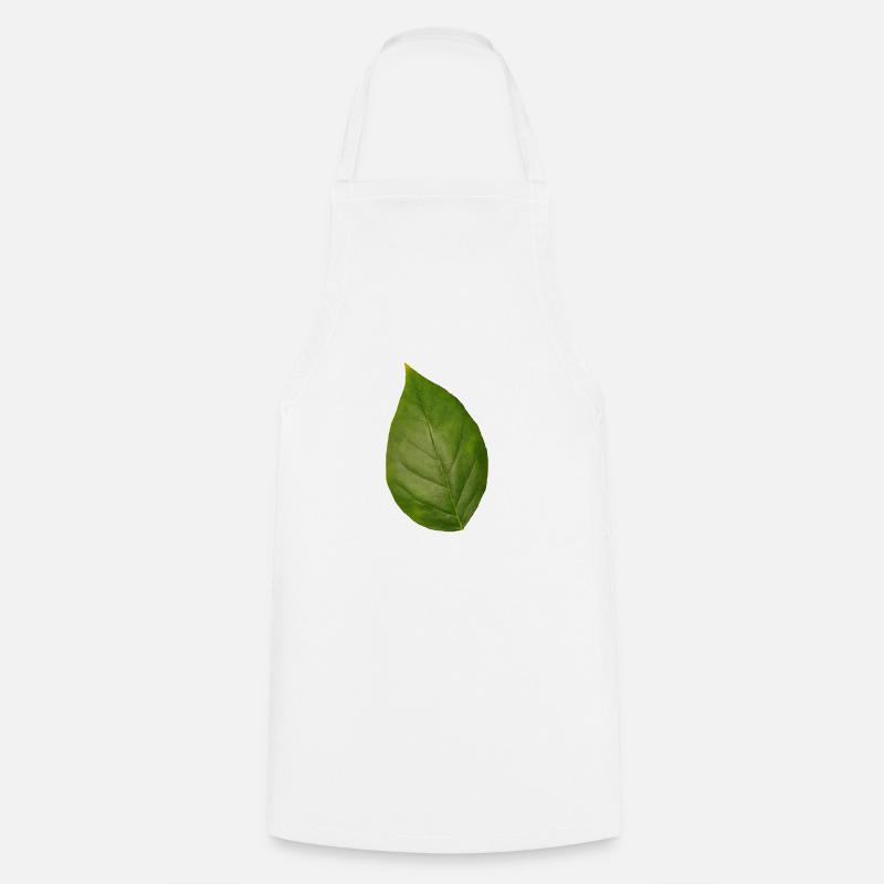 Feuille arbre plante printemps été automne vert - Tablier de cuisine - blanc
