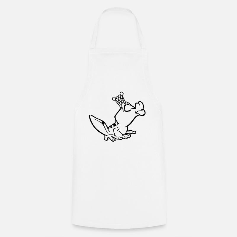 Froschkönig - Kochschürze - Weiß