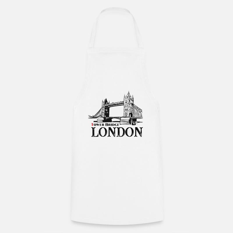 London - Tower Bridge - Cooking Apron - white