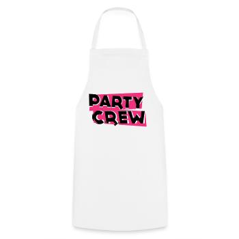 Party Crew - Kochschürze - Weiß - Vorne - AI Model Male 185 dark (185cm)