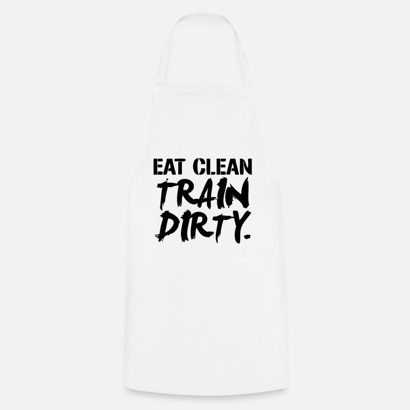 Train Dirty - Kochschürze - Weiß