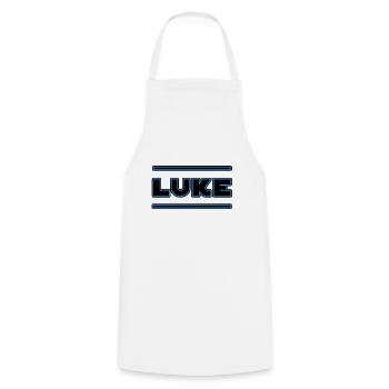 Luke - Kochschürze - Weiß - Vorne - AI Model Male 185 dark (185cm)