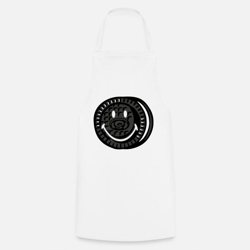 Smiley Oreo - Forklæde - hvid